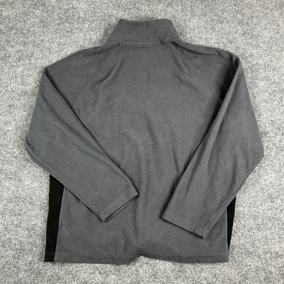Starter Fleece Pullover Mens XL Gray 1/4 Zip Warm Athletic Sweatshirt Outdoor - Picture 6 of 7